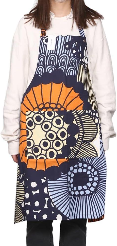 imageMARIMEKKO Siirtolapuutarha Apron for Women and Men  Refine Your Kitchen Dcor with Our Colorful Aprons  100 Cotton Apron for Kitchen 345 in x 33 in