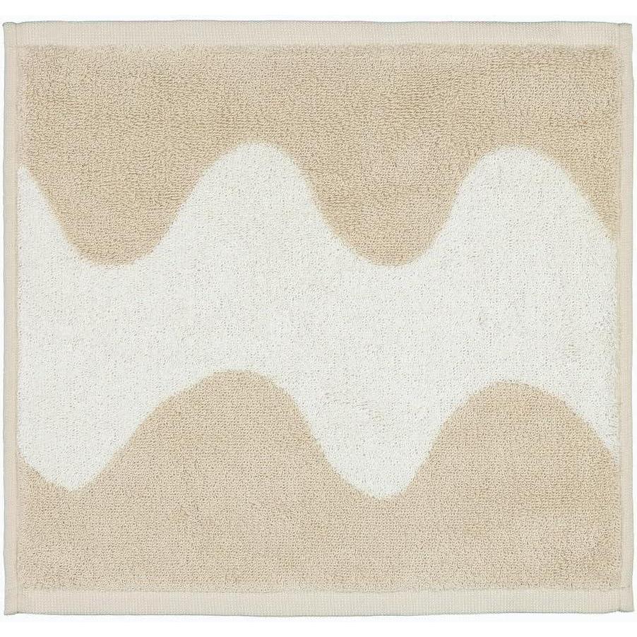 imageMARIMEKKO  Lokki Terry Cotton Washcloth Beige