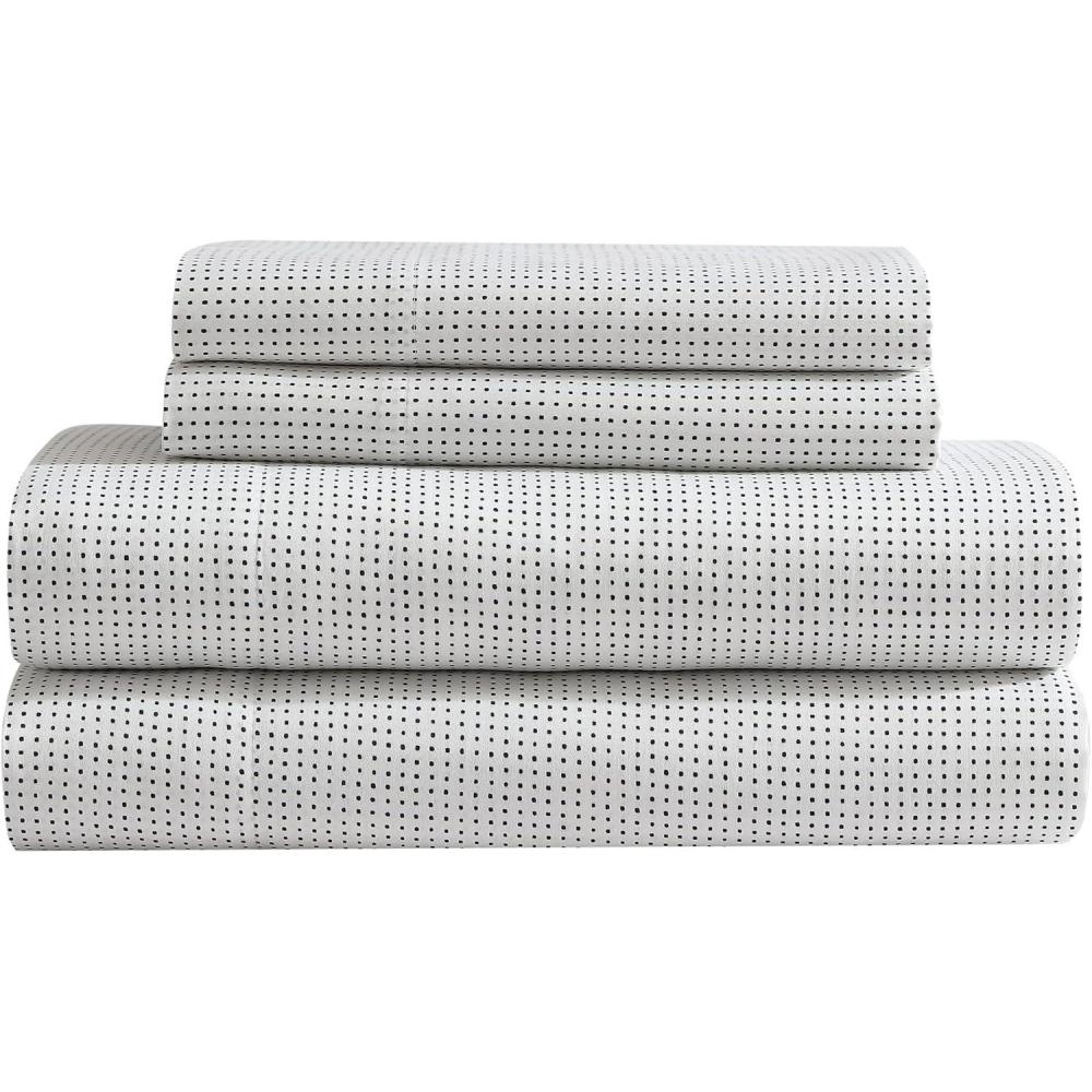 imageMARIMEKKO  Queen Sheets Organic Cotton Bedding Set Luxuriously Soft ampamp Smooth Home Decor GOTS Certified Pikku Rasymatto Beige QueenMuru Navy