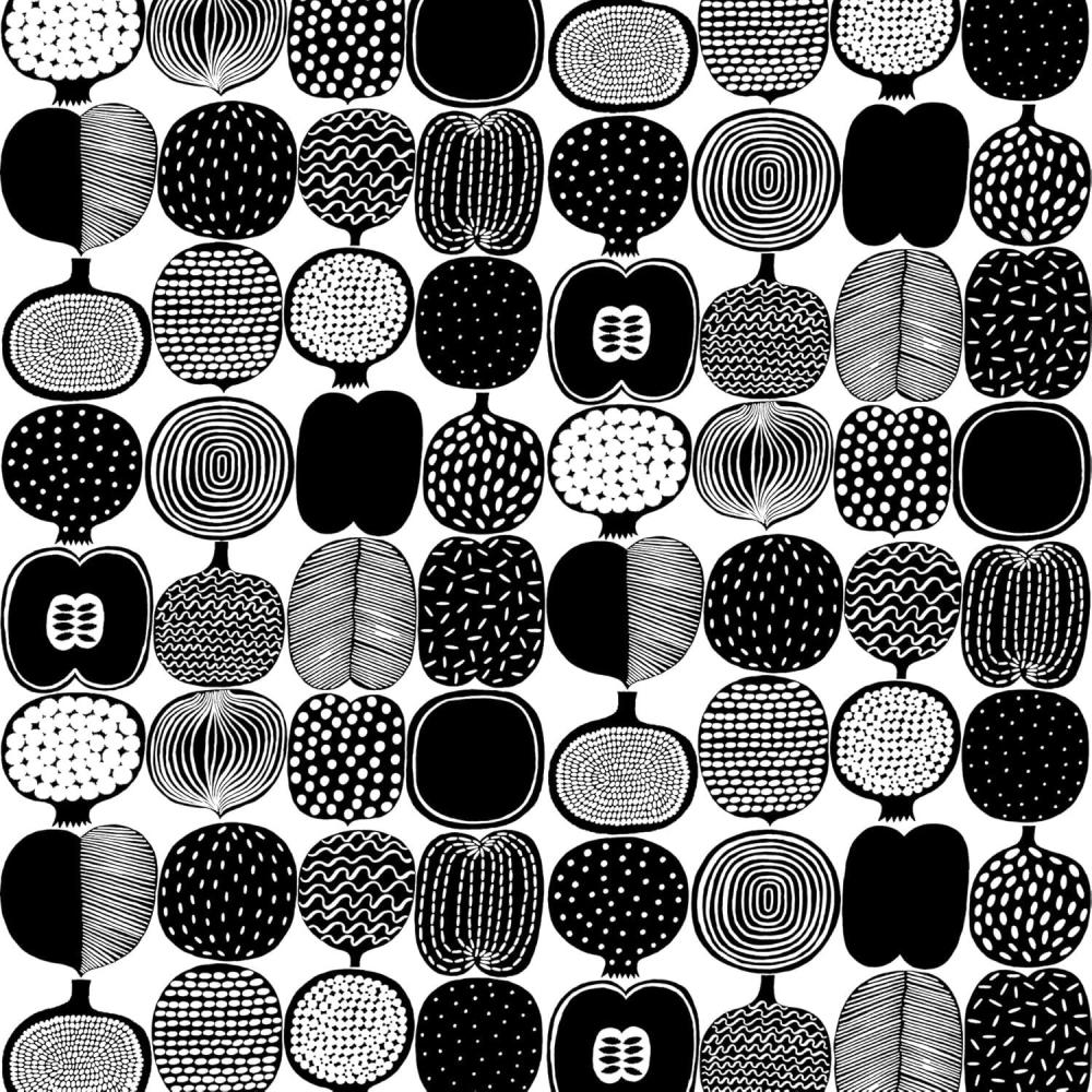 imageMARIMEKKO Black ampamp White Kompotti Peel ampamp Stick WallpaperBlack