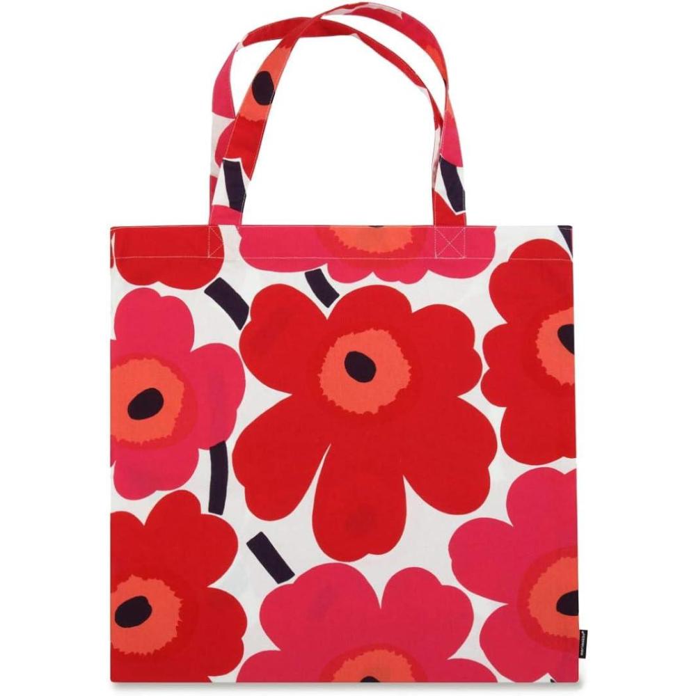 imageMARIMEKKO Grocery Tote Bag  Everday Grocery Tote ampamp High Fashion Accessory  Multiple Patterns ampamp ColorsWhite  Red