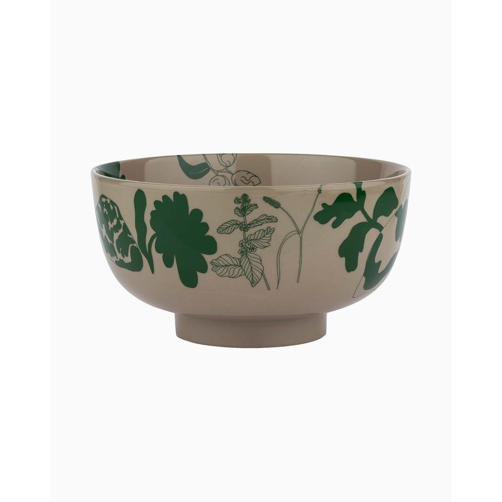 imageMARIMEKKO Oiva Elokuun Varjot Stoneware Salad Plate  Refine Your Kitchen Dcor with Our Iconic Terra and Green Plates  Stylish Porcelain Salad Plates 8Large Bowl 50oz
