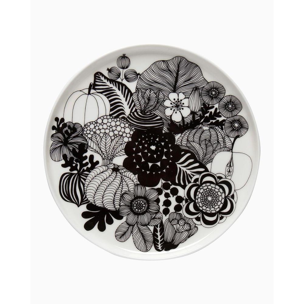 imageMARIMEKKO Oiva Siirtolapuutarha Stoneware Salad Plate  Refine Your Kitchen Dcor with Our Iconic Black ampamp White Stoneware  Stylish Porcelain Salad Plates 8