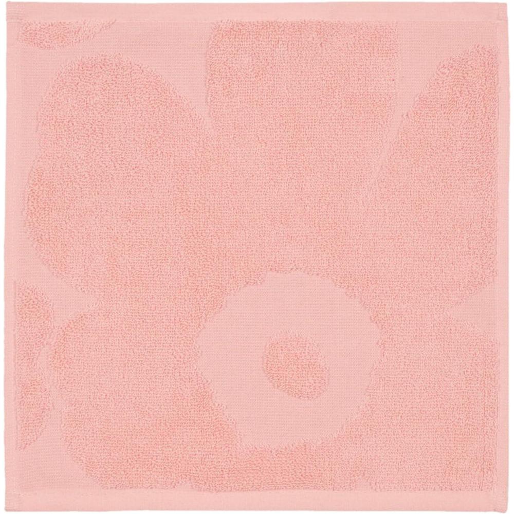 imageMARIMEKKO Unikko Terry Cotton Washcloth Pink  Floral Patterned Washcloths  12 in x 12 in