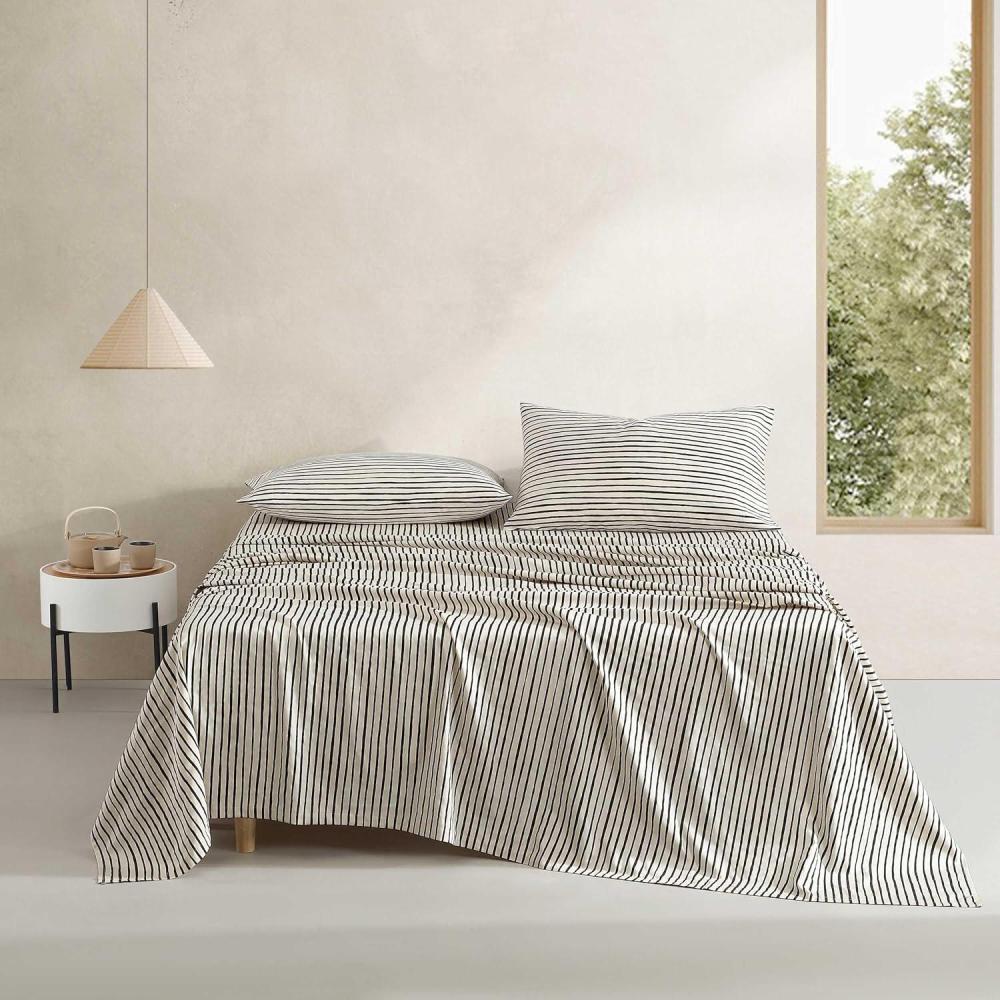 imageMarimekko  Queen Sheets Premium Cotton Bedding Set Luxuriously Soft ampamp Smooth Home Decor GOTS Certified Piccolo Charcoal QueenPiccolo Charcoal