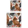 Boston International – C823190 Boston International IHR Marimekko Cocktail Beverage Paper Napkins, 5 x 5-Inches, Ketunmarja White(Ketunmarja White)