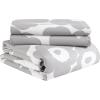MARIMEKKO – King Comforter Set, Cotton Bedding with Matching Shams, Lightweight Home Decor for All Seasons (Unikko Red, King)(Unikko Grey)