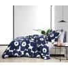 MARIMEKKO – King Comforter Set, Cotton Bedding with Matching Shams, Lightweight Home Decor for All Seasons (Unikko Red, King)(Unikko Indigo)
