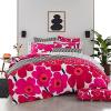 MARIMEKKO – King Comforter Set, Cotton Bedding with Matching Shams, Lightweight Home Decor for All Seasons (Unikko Red, King)(Unikko Red)
