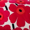 MARIMEKKO – King Comforter Set, Cotton Bedding with Matching Shams, Lightweight Home Decor for All Seasons (Unikko Red, King)(Unikko Red)
