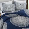 MARIMEKKO – King Duvet Cover Set, Cotton Percale Bedding with Matching Shams, All Season Home Decor (Ojakellukka Multicolor, King) (OBS)(Fokus Navy)