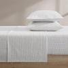 MARIMEKKO – Queen Sheets, Organic Cotton Bedding Set, Luxuriously Soft & Smooth Home Decor, GOTS Certified (Pikku Rasymatto Beige, Queen)(Muru Navy)