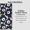 MARIMEKKO – Unikko Cotton Terry Bath Towel (Red) – Floral Patterned Bath Towels – 59 in x 28 in(Unikko Red)