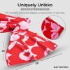 MARIMEKKO – Unikko Cotton Terry Bath Towel (Red) – Floral Patterned Bath Towels – 59 in x 28 in(Unikko Red)