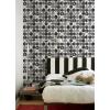 MARIMEKKO Black & White Kompotti Peel & Stick Wallpaper(Black)
