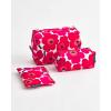 MARIMEKKO Kaika Mini Unikko Terry Cotton Cosmetic Pouch (Black) – Floral Cosmetic Pouch to Include in your Travel Essentials – 8 in x 6 in(Red)