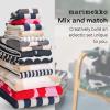 MARIMEKKO Melooni Terry Cotton Bath Towel (Charcoal) – Natural Forms Patterned Bath Towels – 59 in x 28 in(Räsymatto)