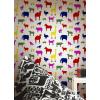 MARIMEKKO Multi Rulla Peel & Stick Wallpaper, Red