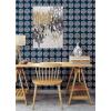 MARIMEKKO Navy Puketti Peel & Stick Wallpaper, Blue