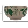 MARIMEKKO Oiva Elokuun Varjot Stoneware Salad Plate – Refine Your Kitchen Décor with Our Iconic Terra and Green Plates – Stylish Porcelain Salad Plates (8”)(Large Bowl (50oz))