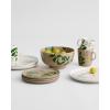 MARIMEKKO Oiva Elokuun Varjot Stoneware Salad Plate – Refine Your Kitchen Décor with Our Iconic Terra and Green Plates – Stylish Porcelain Salad Plates (8”)(8.5 Ounces)