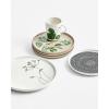 MARIMEKKO Oiva Elokuun Varjot Stoneware Salad Plate – Refine Your Kitchen Décor with Our Iconic Terra and Green Plates – Stylish Porcelain Salad Plates (8”)(Salad Plate (8-Inch))