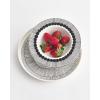 MARIMEKKO Oiva Siirtolapuutarha Deep Dinner Plate — Refine Your Kitchen Décor with Our Iconic White Stoneware — Stylish Pasta Bowls with Rim to Elevate Your Dining Experience (8”/8.8 oz)
