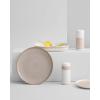 MARIMEKKO Oiva Siirtolapuutarha Dinner Plate — Refine Your Kitchen Décor with Our Iconic Beige & White Stoneware — Stylish White Porcelain Dinner Plates to Elevate Your Dining Experience (10 in)(Beige Siirto)