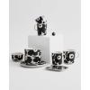 MARIMEKKO Oiva Unikko Medium Bowl — Refine Your Kitchen Décor with Our Iconic Black & White Stoneware — Soup/Salad Serving Bowl — Dessert Bowls to Elevate Your Dining Experience (17.6 Oz)