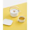 MARIMEKKO Oiva Unikko Rectangular Plate – Refine Your Kitchen Décor with Our Iconic White Stoneware – Serving Plates to Elevate Your Dining Experience (5 in x 6 in)