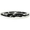 MARIMEKKO Oiva Unikko Salad Plate — Refine Your Kitchen Décor with Our Iconic Black & White Stoneware — Stylish Floral Salad Plates to Elevate Your Drinking Experience (8 in Diameter)