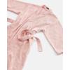 MARIMEKKO Pieni Unikko Terry Cotton Bathrobe (Powder Pink) – Floral Patterned Bathrobe – 46 in x 23 in (L/XL)(Powder Pink)
