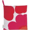 MARIMEKKO Siirtolapuutarha Oven Mitt with Hanging Loop – Refine Your Kitchen Décor with Our Cute Oven Mitts Made of Cotton – Kitchen Mitts for Oven (12″ L x 6″ W)(Red)