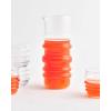 MARIMEKKO Sukat Makkaralla Glass Pitcher — Refine Your Kitchen Décor with Our Iconic Clear Glassware — Stylish & Mouth-Blown Pitcher with Spout (1 Liter)(33.8 Ounces)
