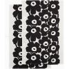 MARIMEKKO Unikko Cotton Linen Kitchen Towel Set of 2 — Refine Your Kitchen Décor with Our Floral Patterned Towels — Stylish and Functional Black and White Kitchen Towels (28 in x 19 in Each)(Unikko Black)