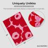 MARIMEKKO Unikko Terry Cotton Hand Towel – Floral Patterned Hand Towels (Pink) 28 in x 20 in