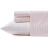 Marimekko – Full Sheet Set, Premium Cotton Percale Bedding Set with Matching Shams, Lightweight & Breathable Bed Essentials (Kukkaketo Black, Full)(Pikku Rasymatto Pink)