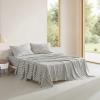 Marimekko – Queen Sheets, Premium Cotton Bedding Set, Luxuriously Soft & Smooth Home Decor, GOTS Certified (Piccolo Charcoal, Queen)(Piccolo Charcoal)