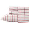 Marimekko – Queen Sheets, Premium Cotton Bedding Set, Luxuriously Soft & Smooth Home Decor, GOTS Certified (Piccolo Charcoal, Queen)(Pieni Tiiliskivi Red/White)
