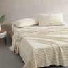 Marimekko – Queen Sheets, Premium Cotton Bedding Set, Luxuriously Soft & Smooth Home Decor, GOTS Certified (Piccolo Charcoal, Queen)(Pikku Rasymatto Beige)