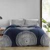 MARIMEKKO – King Duvet Cover Set, Cotton Percale Bedding with Matching Shams, All Season Home Decor (Ojakellukka Multicolor, King) (OBS)(Fokus Navy)