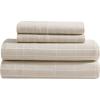 MARIMEKKO – Queen Sheets, Organic Cotton Bedding Set, Luxuriously Soft & Smooth Home Decor, GOTS Certified (Pikku Rasymatto Beige, Queen)(Pieni Tiiliskivi Beige)