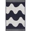 MARIMEKKO Lokki Terry Cotton Guest Towel (Dark Blue) – Waves Patterned Guest Towels – 20 in x 12 in