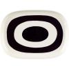 MARIMEKKO Melooni Serving Platter – Refine Your Kitchen Décor with Our Black & White Stoneware — Stylish Retro Serving Platter to Elevate Your Dining Experience (13 in x 9 in)