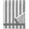 MARIMEKKO Melooni Terry Cotton Bath Towel (Charcoal) – Natural Forms Patterned Bath Towels – 59 in x 28 in(Kaksi Raitaa)