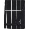MARIMEKKO Melooni Terry Cotton Bath Towel (Charcoal) – Natural Forms Patterned Bath Towels – 59 in x 28 in(Tiiliskivi)