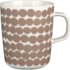 MARIMEKKO Oiva Räsymatto Stoneware Mug (Beige) – Refine Your Kitchen Décor with Our Iconic Beige Stoneware — Perfect Porcelain Coffee Mug for Morning Brews and Cozy Evenings (8.8oz)