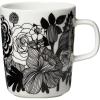 MARIMEKKO Oiva Siirtolapuutarha Coffee Mug – Refine Your Kitchen Décor with Our Iconic Black and White Stoneware – Stylish Porcelain Coffee Cups to Elevate Your Drinking Experience (8.8 oz)