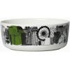 MARIMEKKO Oiva Siirtolapuutarha Serving Bowl – Refine Your Kitchen Décor with Our Iconic Black and White Stoneware — Elevate Your Dining Experience with This Stylish Cereal Bowl (1,5 L)