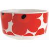 MARIMEKKO Oiva Unikko Medium Bowl — Refine Your Kitchen Décor with Our Iconic Floral Dinnerware — Red & White Soup/Salad Serving Bowl — Dessert Bowls to Elevate Your Dining Experience (17.6 Oz)